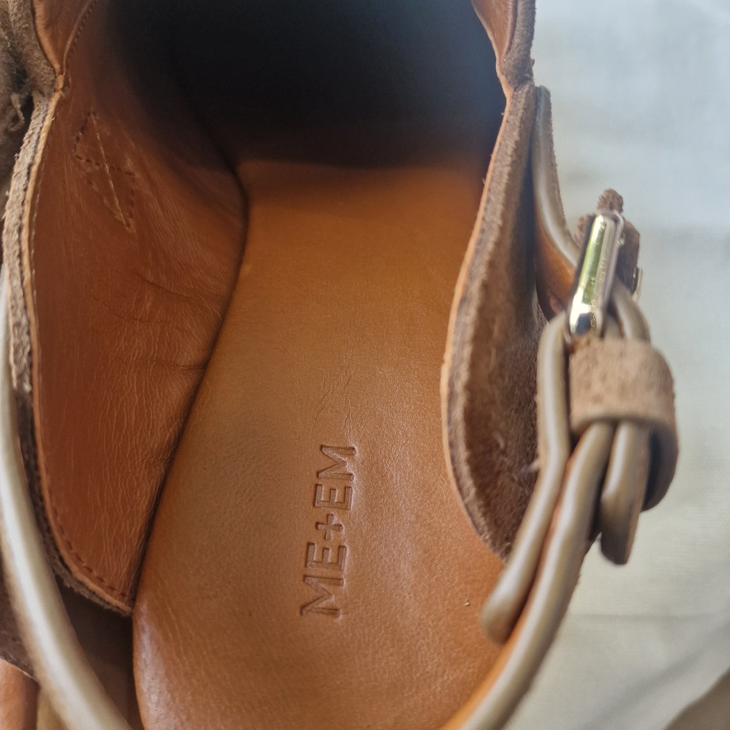 Me and Em Brown Suede Clogs - 7