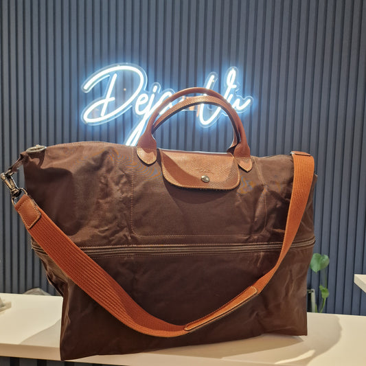 Longchamp Extendible Travel Bag - Brown