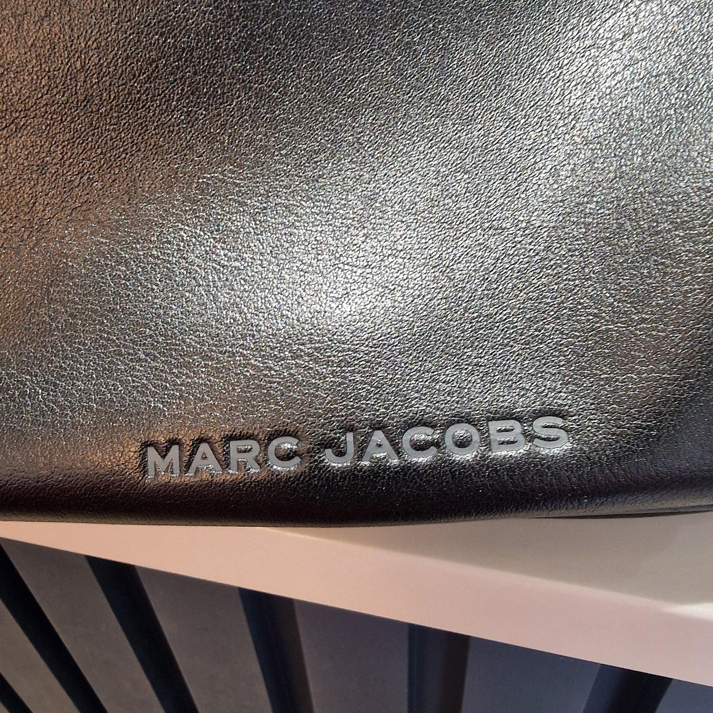 Marc Jacobs Pushlock Mini Hobo  Black Leather Bag
