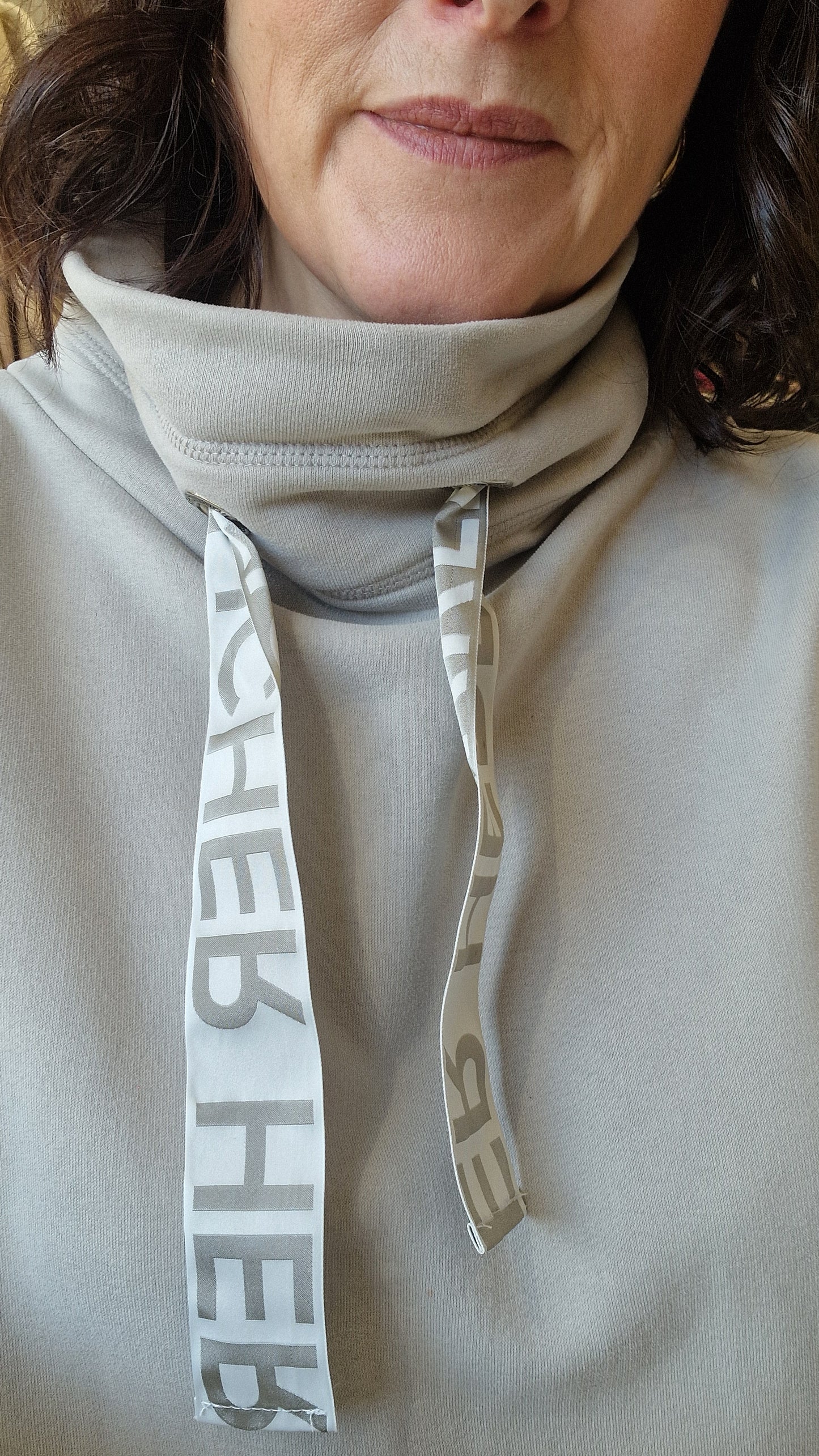 Herrlicher Taupe Sweatshirt  - Large