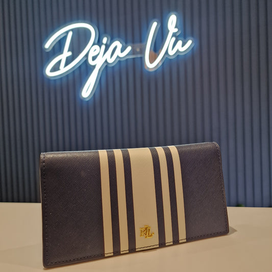 Ralph Lauren Navy and Cream Wallet