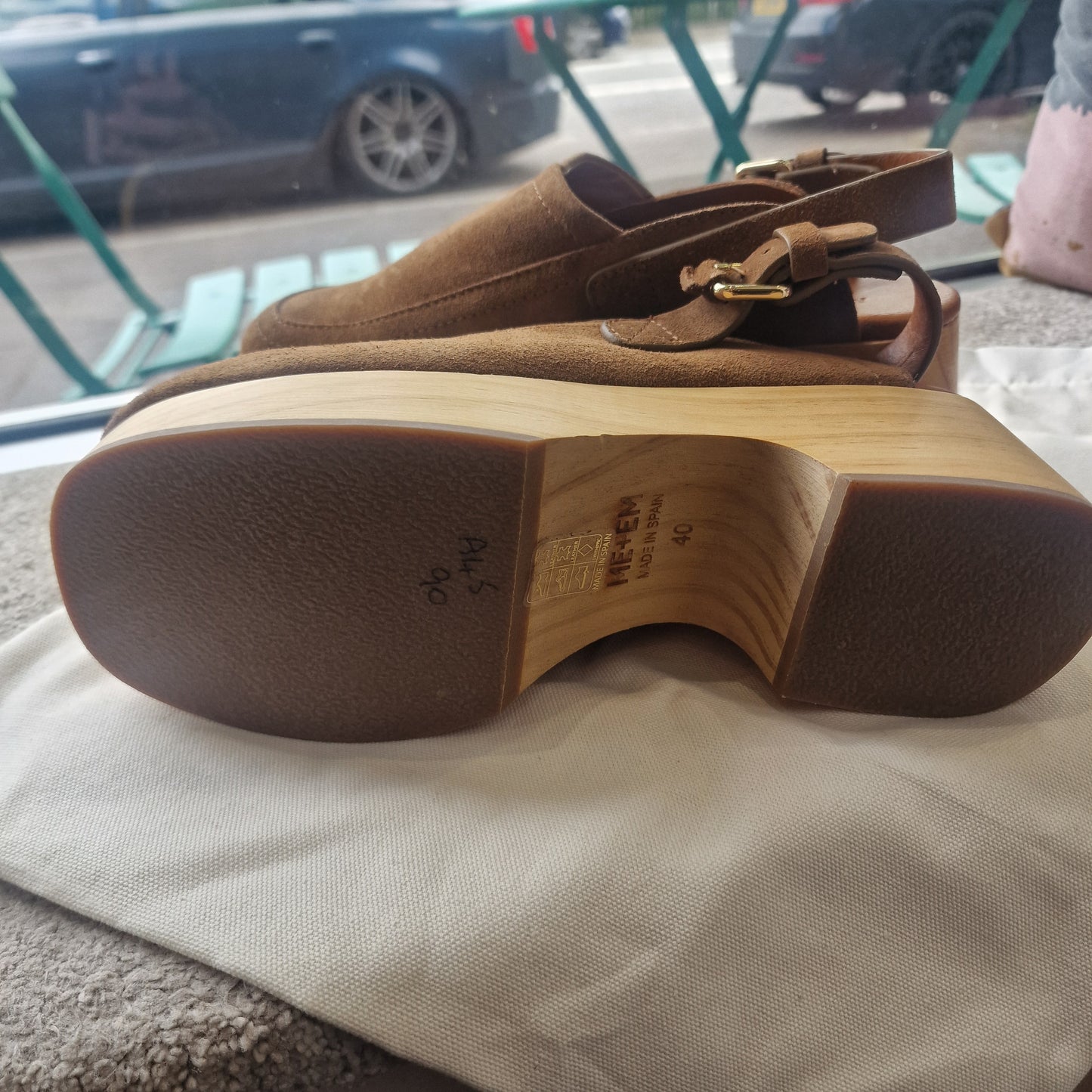 Me and Em Brown Suede Clogs - 7