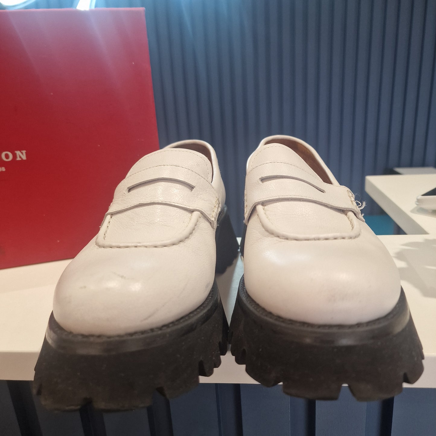 Grenson Hattie White Chunky  Loafers - 6