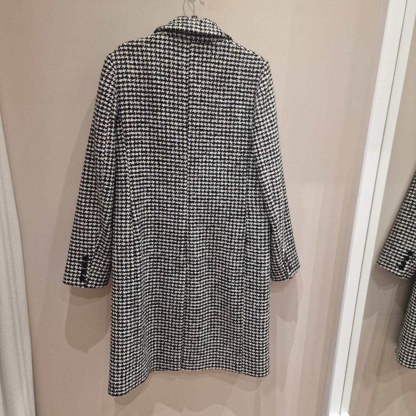 Jaegar Black and White Check Coat - 10