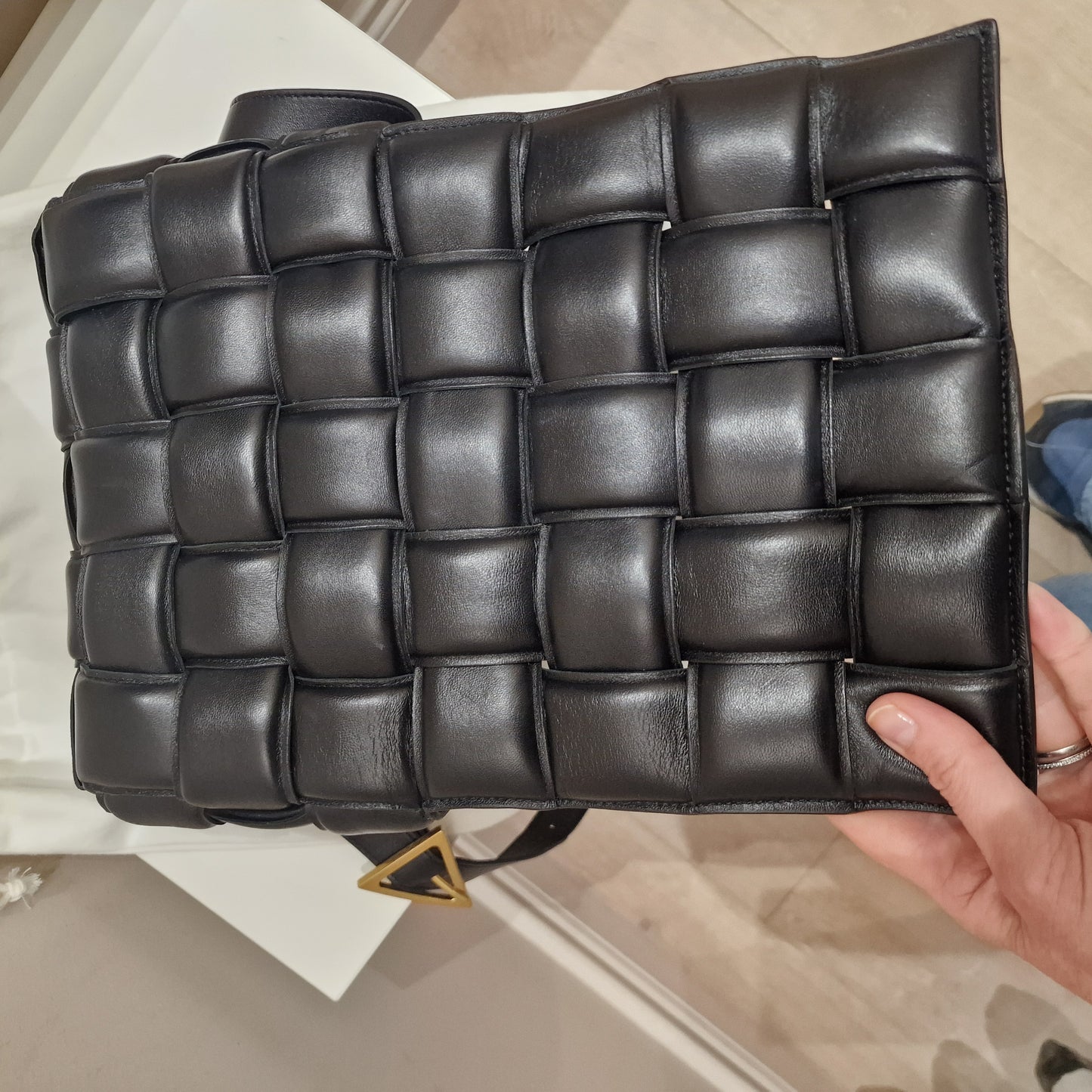 Bottega Veneta Black Cassette Bag