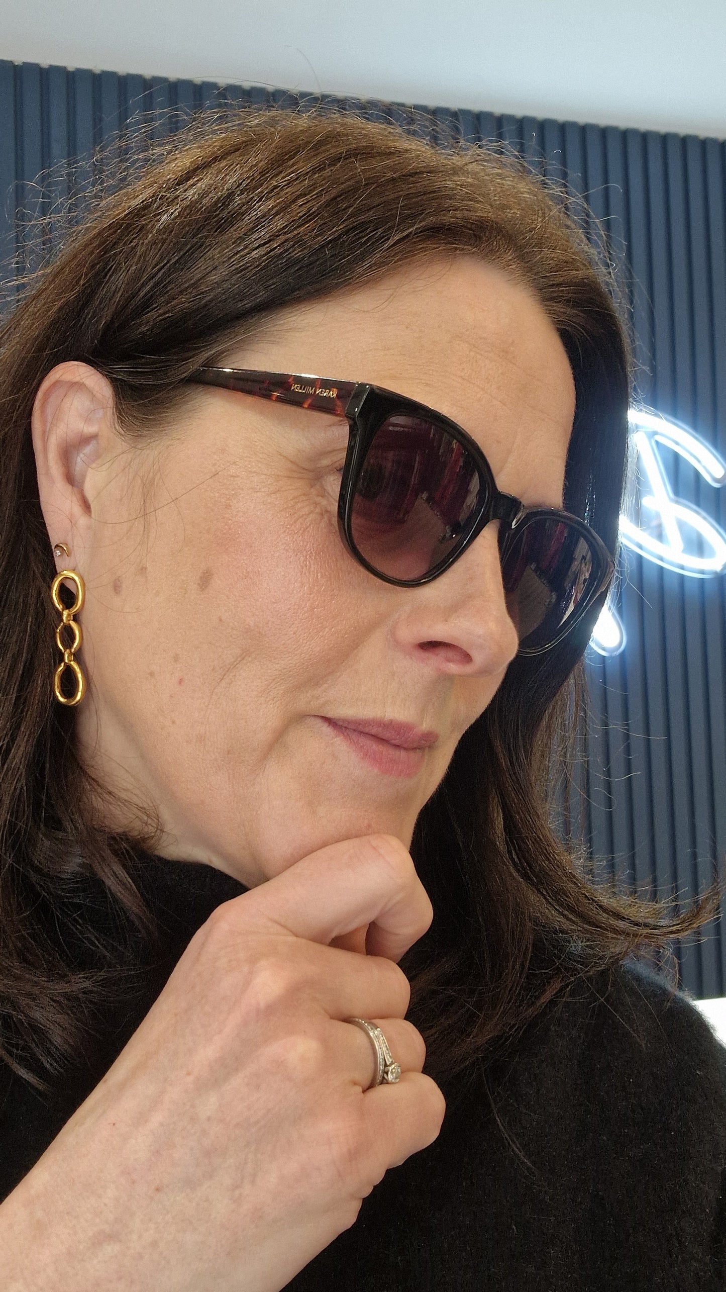 Karen Millen Brown Sunglasses