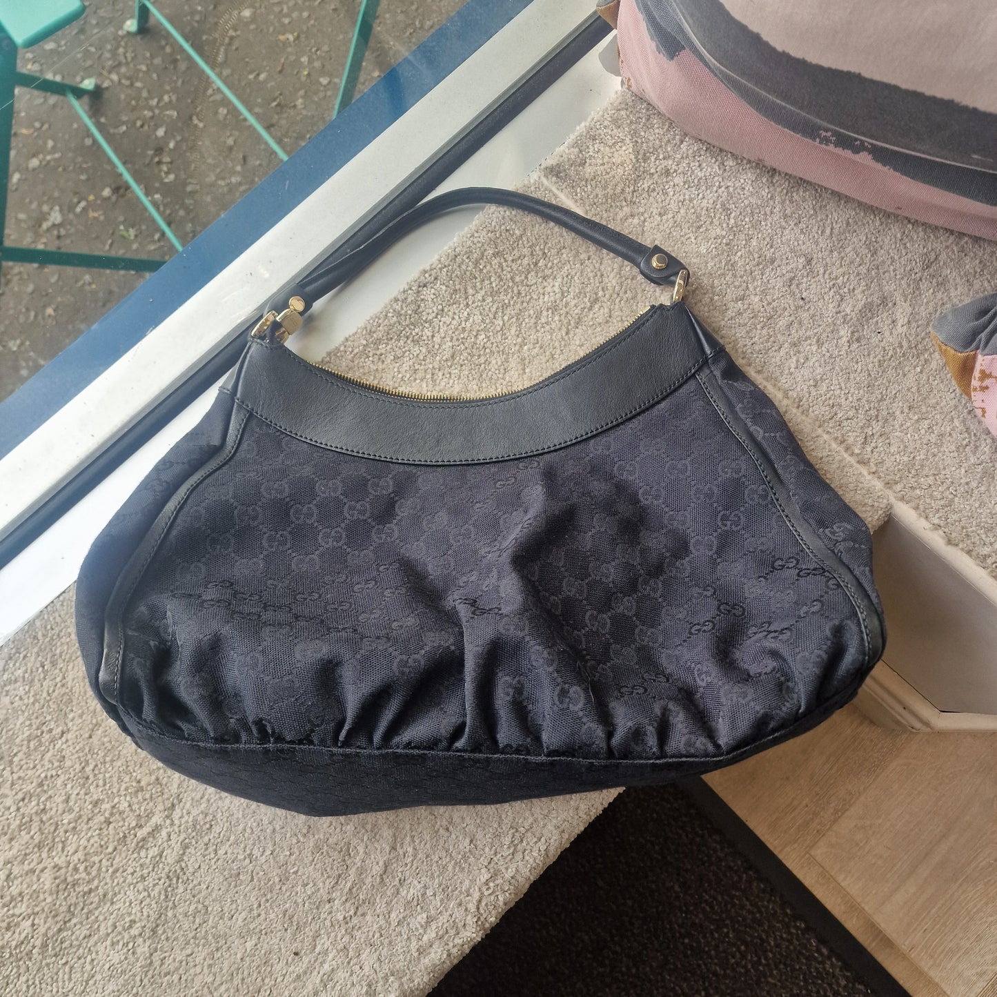 Gucci D Ring Black Shoulder Bag