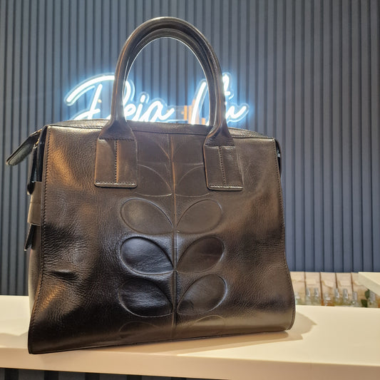 Orla Kiely Black Bag