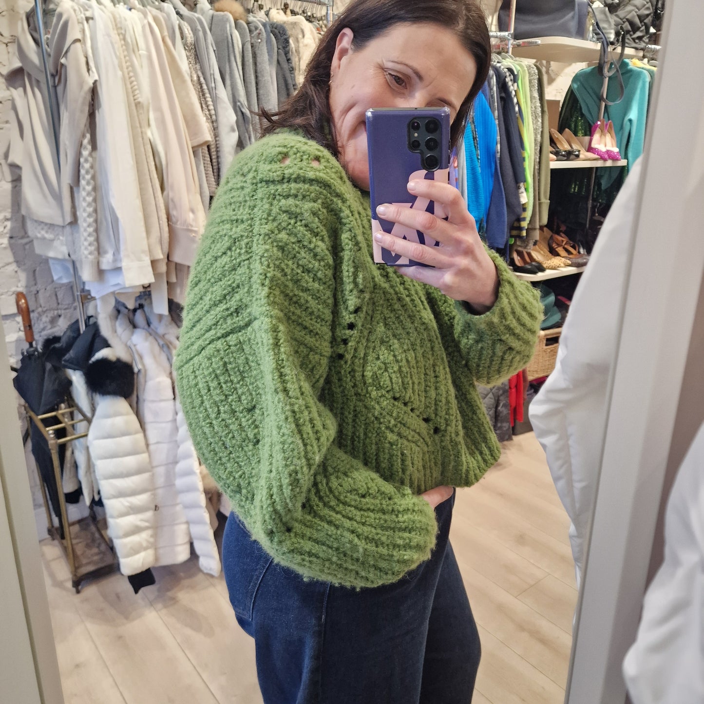 Isabel Marant Farran Wool Sweater, Peridot Green - 12/14