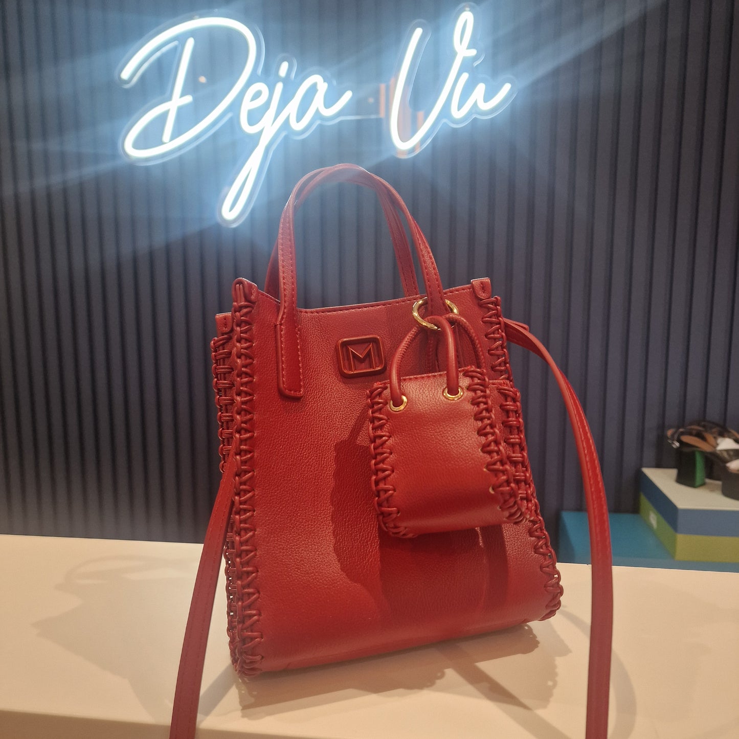 Marella Maroon Small Crossbody Bag