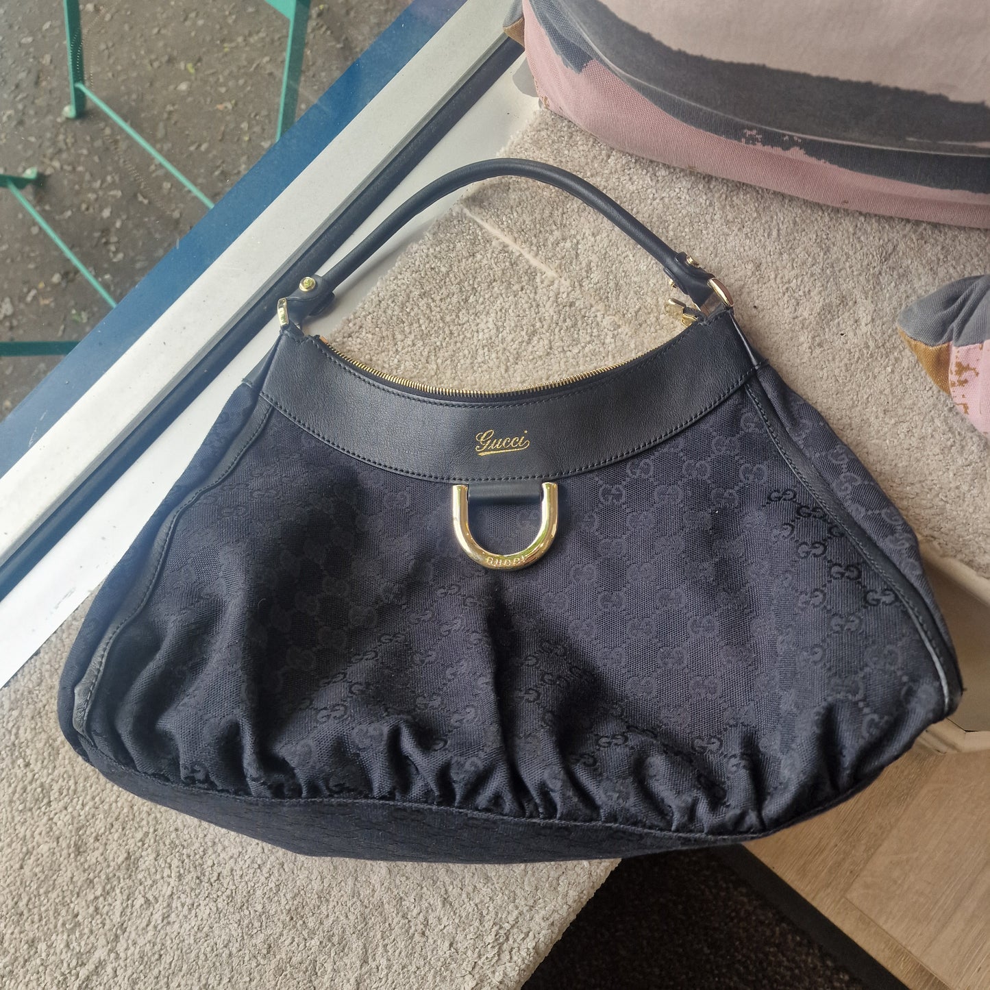 Gucci D Ring Black Shoulder Bag