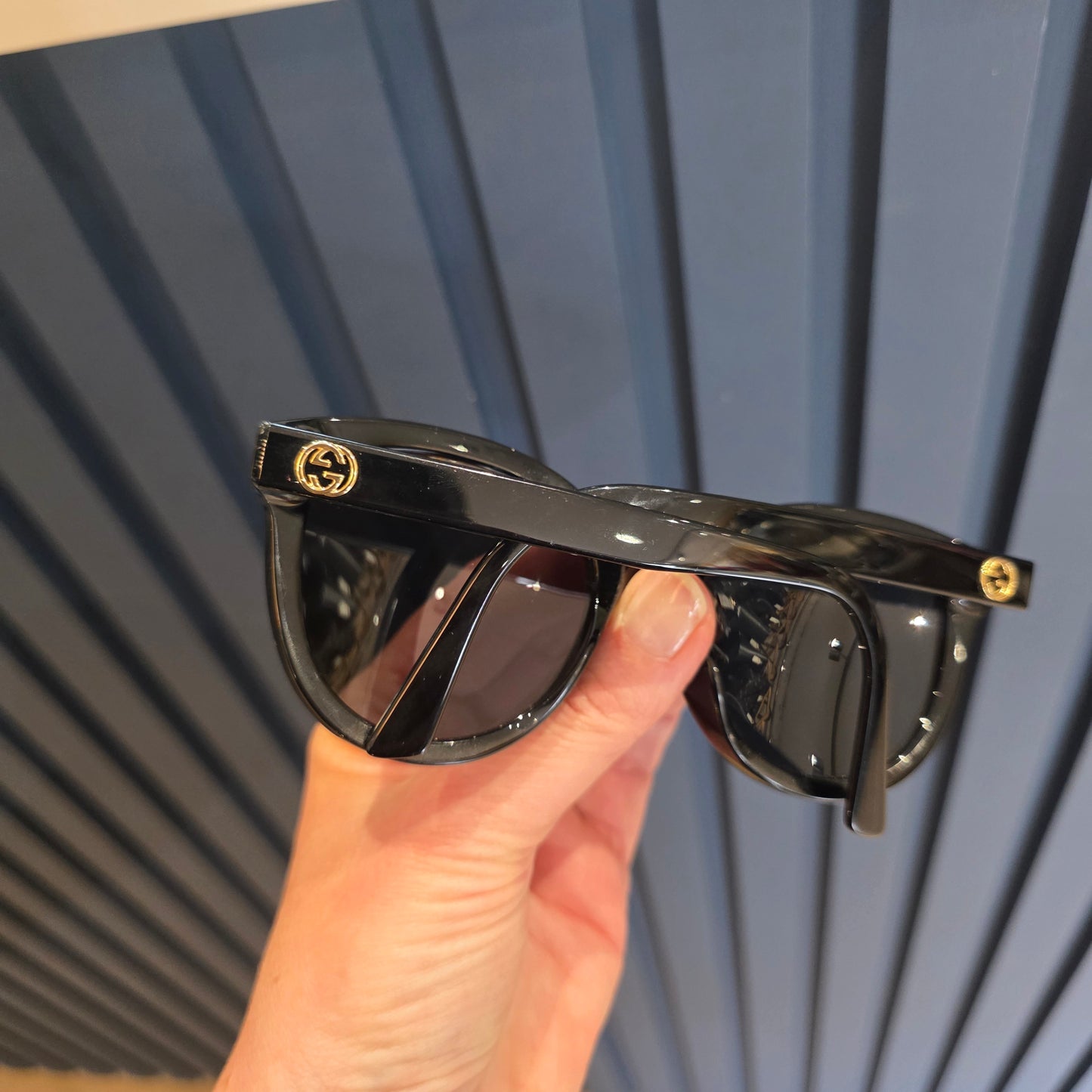 Gucci Oversized Catseye/Oval Black Sunglasses