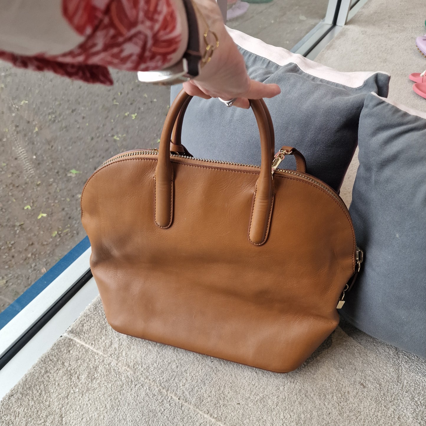 Max Mara Tan Leather Bag