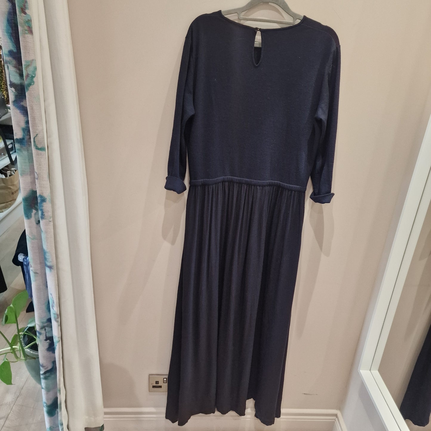 Persico Navy Wool Blend Dress - 12/14