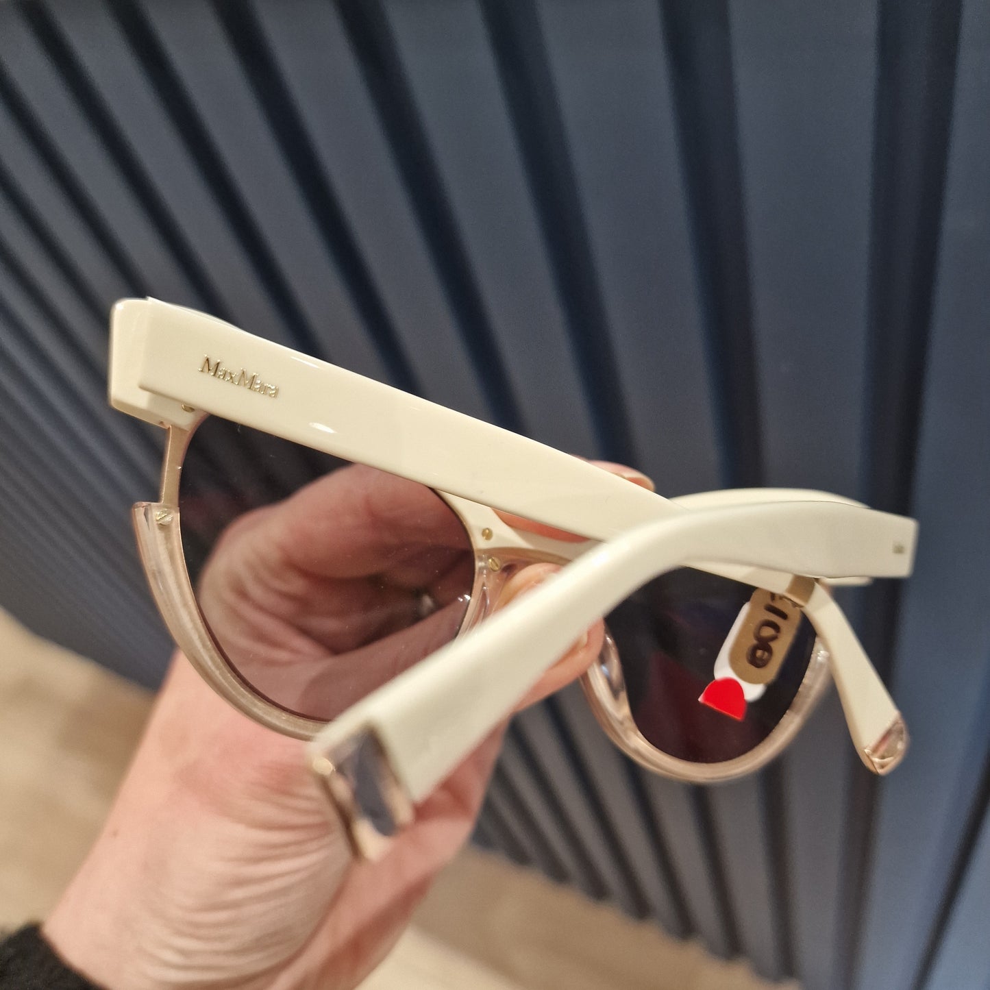 Max Mara Cream Cats Eye Sunglasses