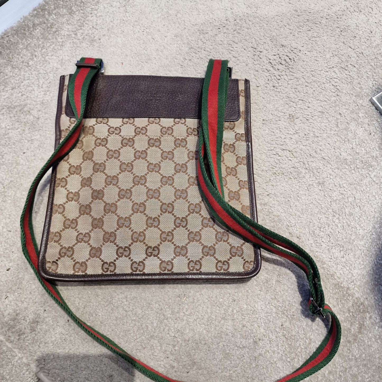 Gucci Ophidia Crossbody Canvas Messenger Bag