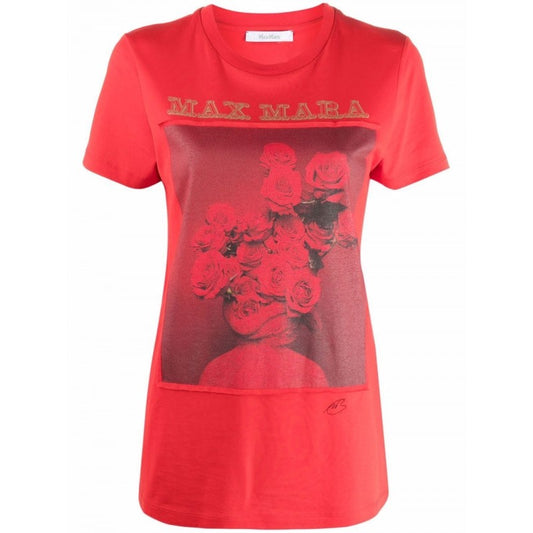 Max Mara Red Roses T-shirt - 12
