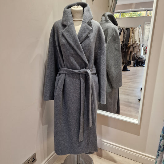 COS Grey Wool Blend Oversized Coat - 12