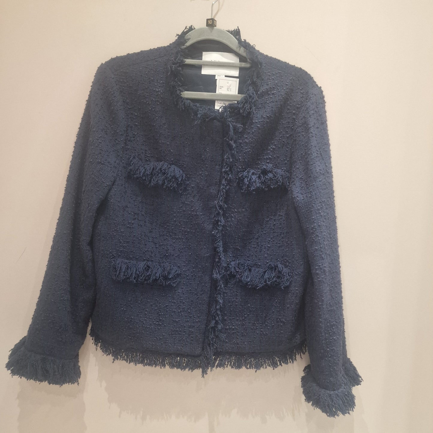 LK Bennett Navy Tweed Jacket