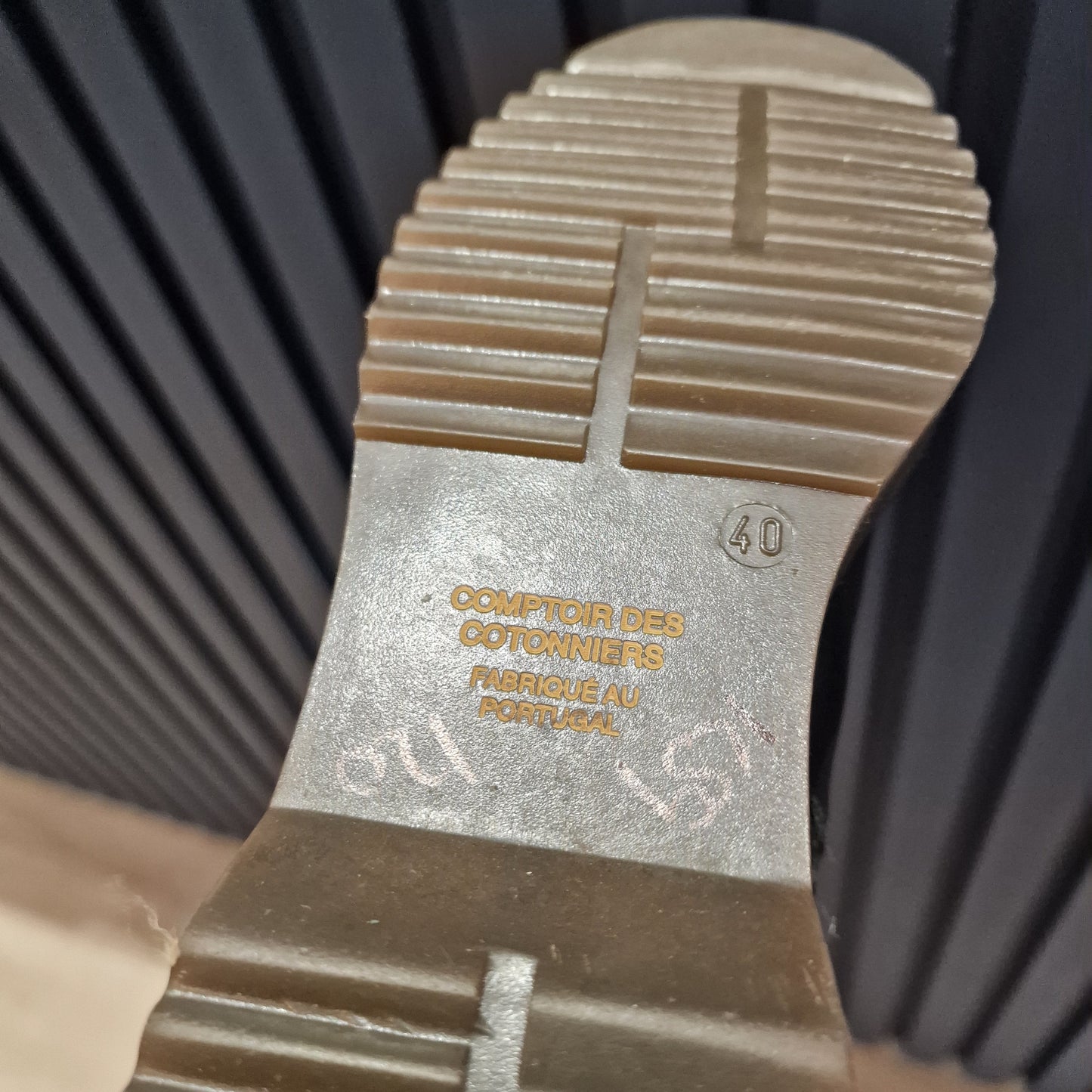 COMPTOIR DES COTONNIERS Black Leather Boots - 40/7