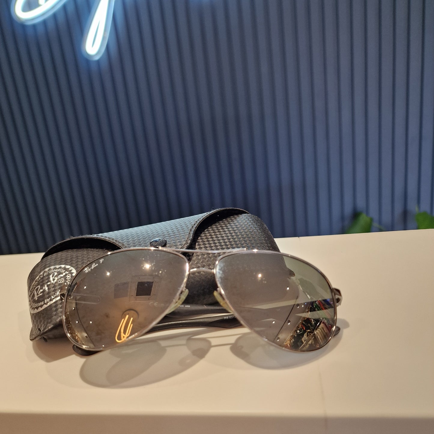 Ray Ban Silver Aviators, Polarised