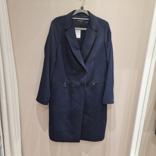 Jaegar Navy Wool Coat - 10