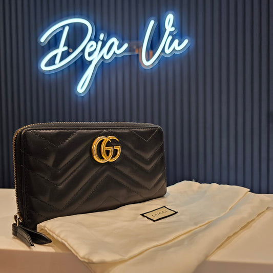 Gucci Marmont Black Leather Wallet
