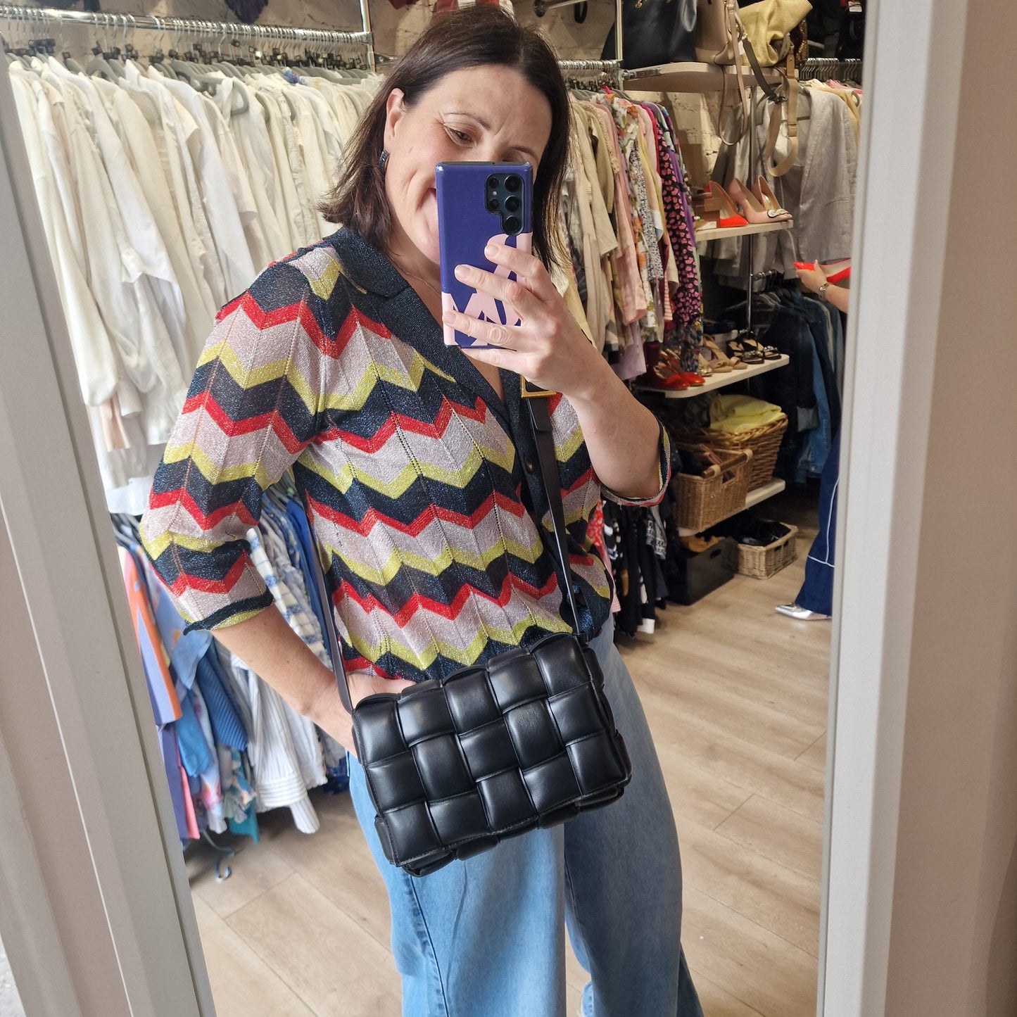 Bottega Veneta Black Cassette Bag
