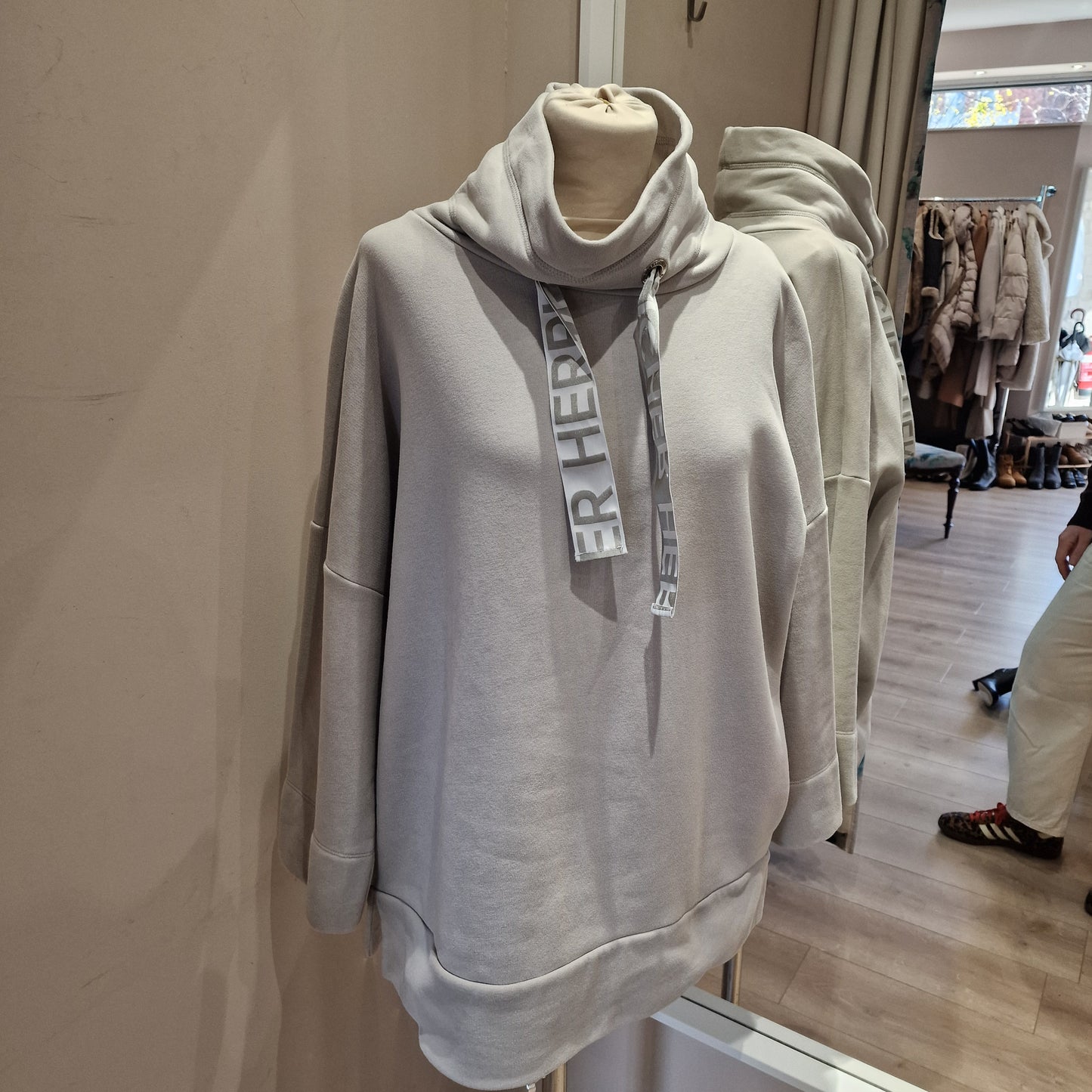 Herrlicher Taupe Sweatshirt  - Large
