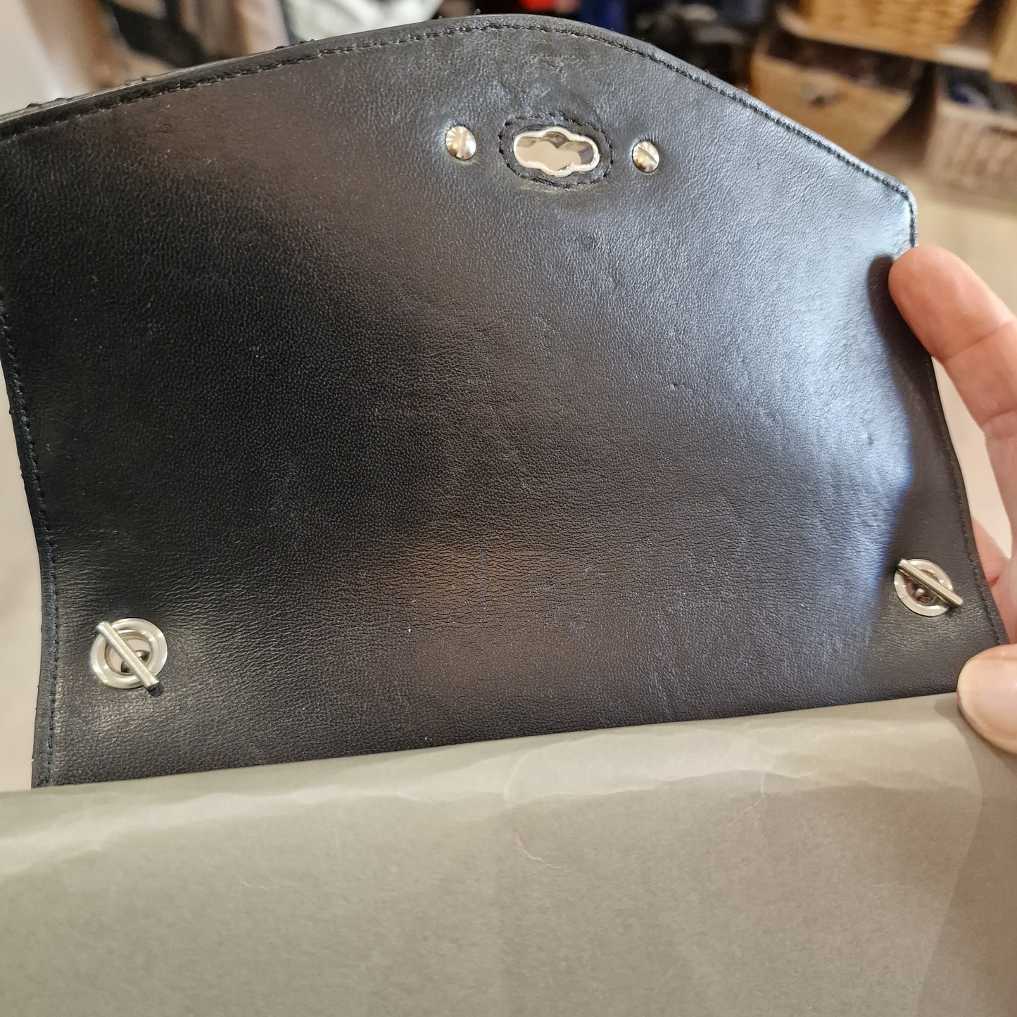 Mulberry Black Quilted Bag