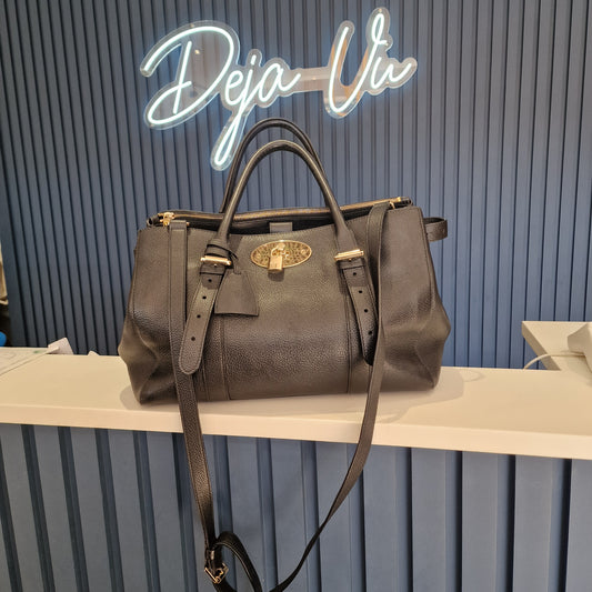 Mulberry Bayswater Double Zip Tote, Black