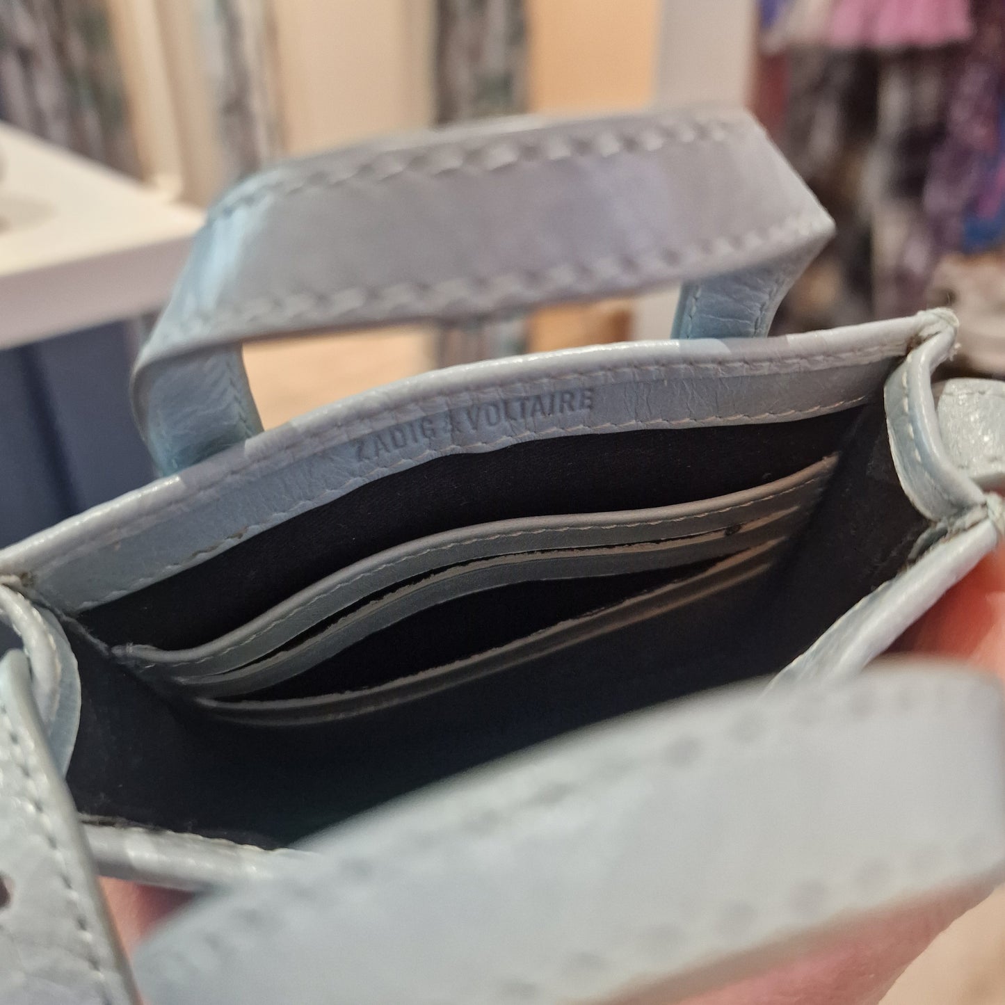 Zadig & Voltaire Baby Blue Phone Case Bag