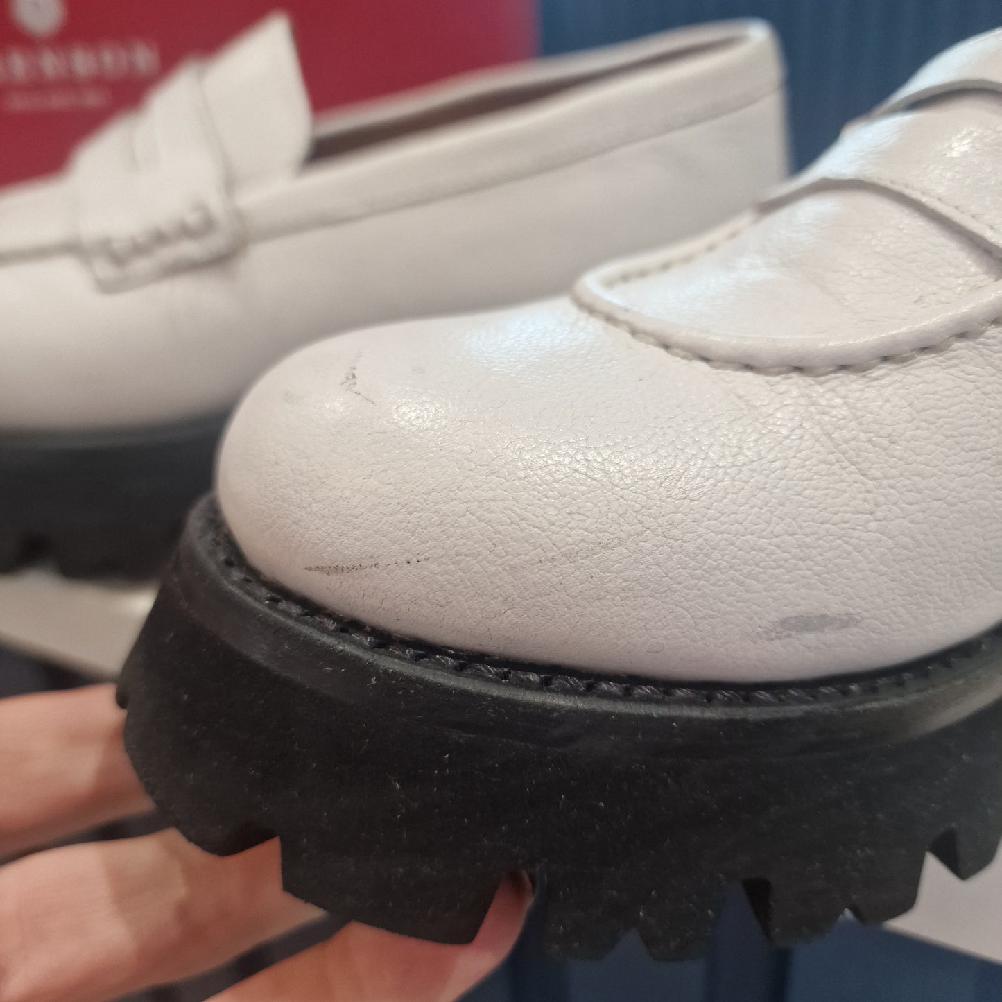 Grenson Hattie White Chunky  Loafers - 6