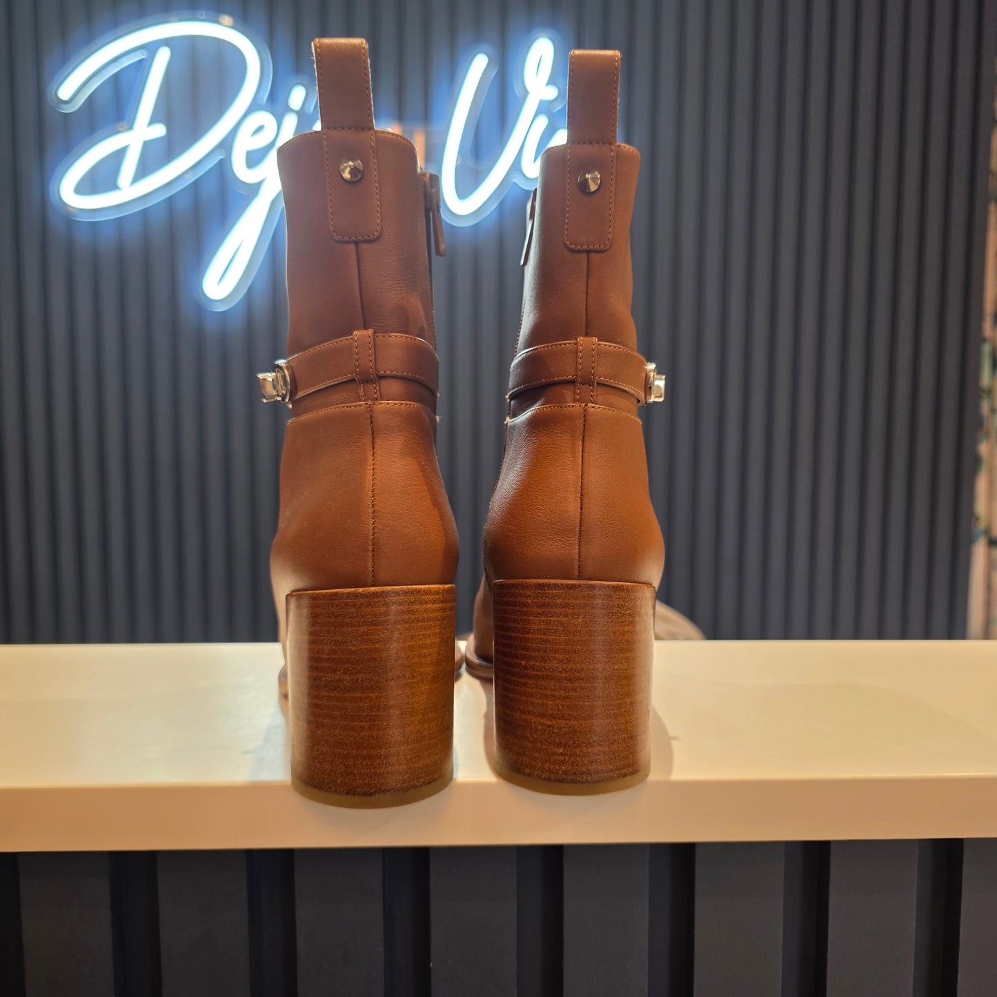 Christian Louboutin Tan Leather Lock Booty 70 -