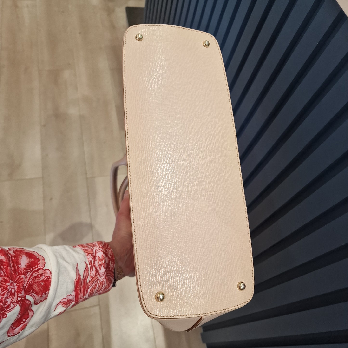 Max Mara Pink Leather Top Handle Bag