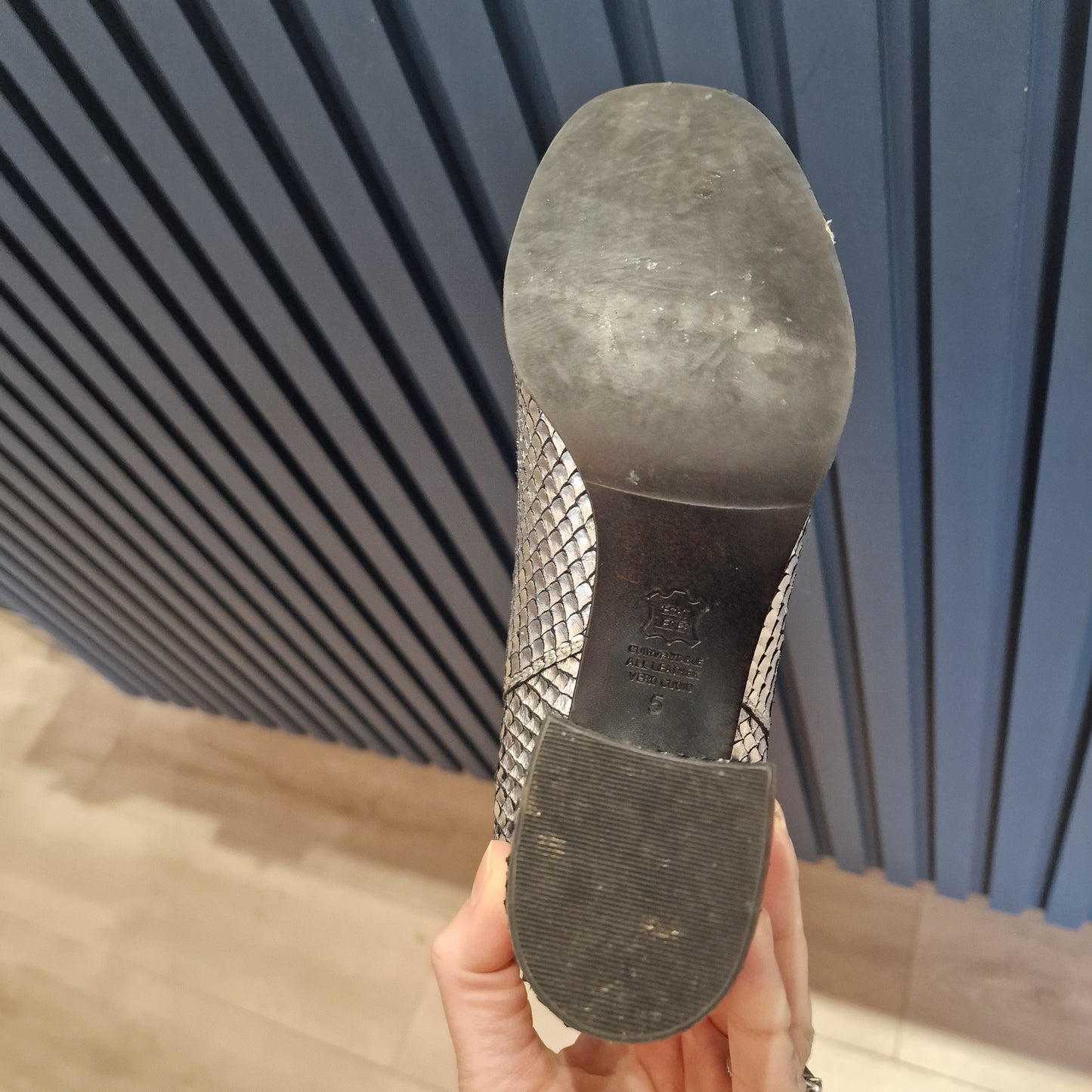 Kennel & Schmenger Silver Leather Boots - 5