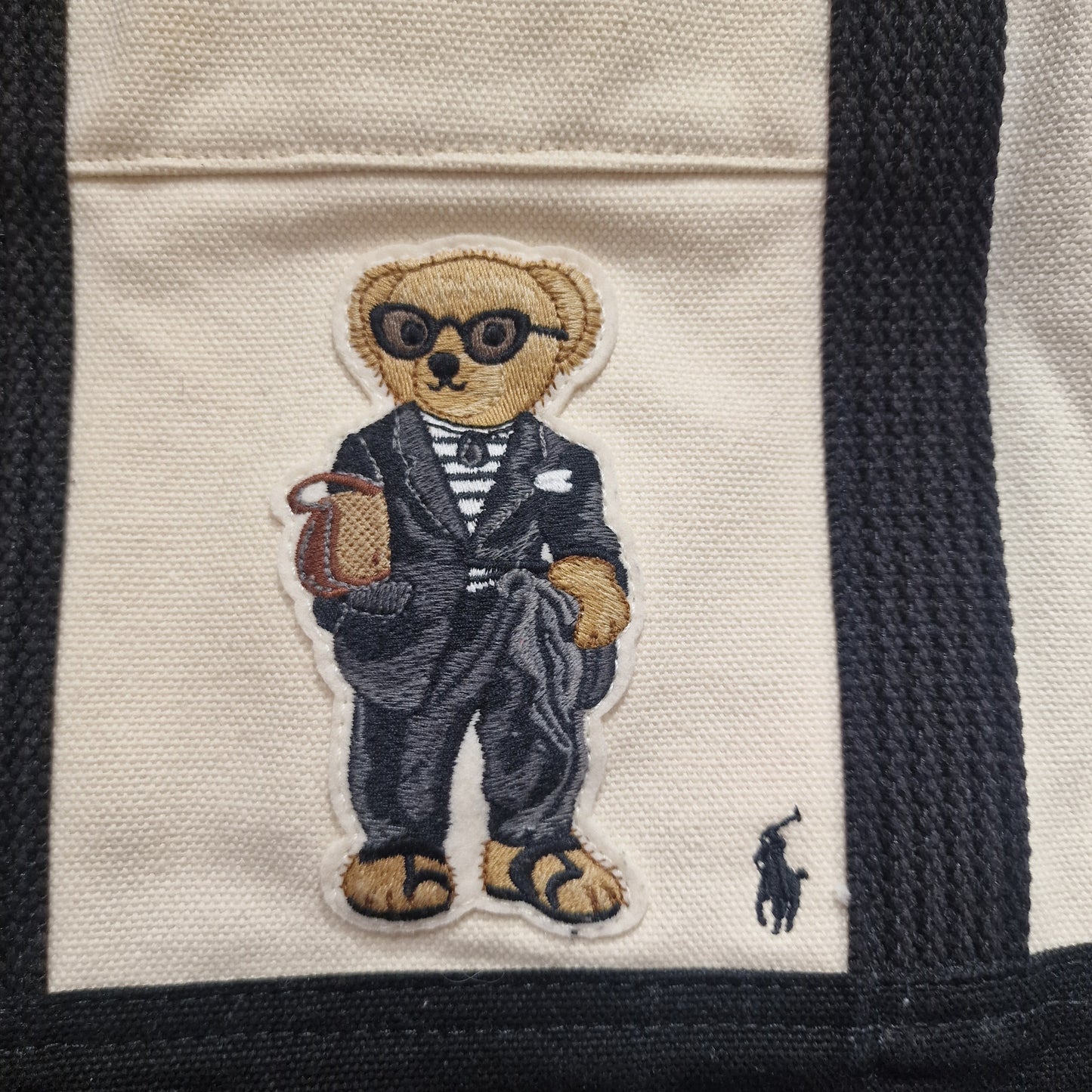 Ralph Lauren Polo Cream Canvas Bag