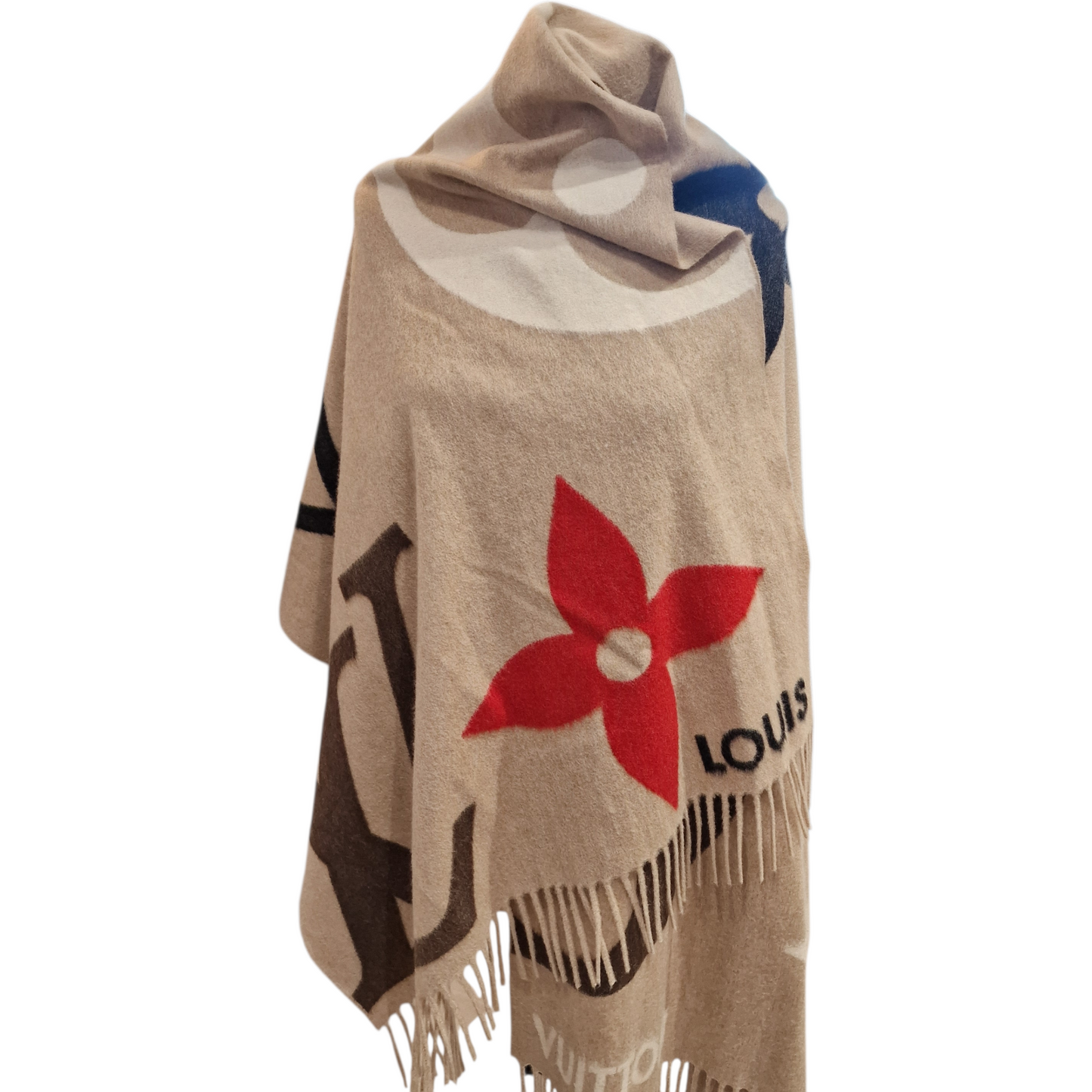 Louis Vuitton 'The Ultimate' Cashmere & Wool Fringed Scarf