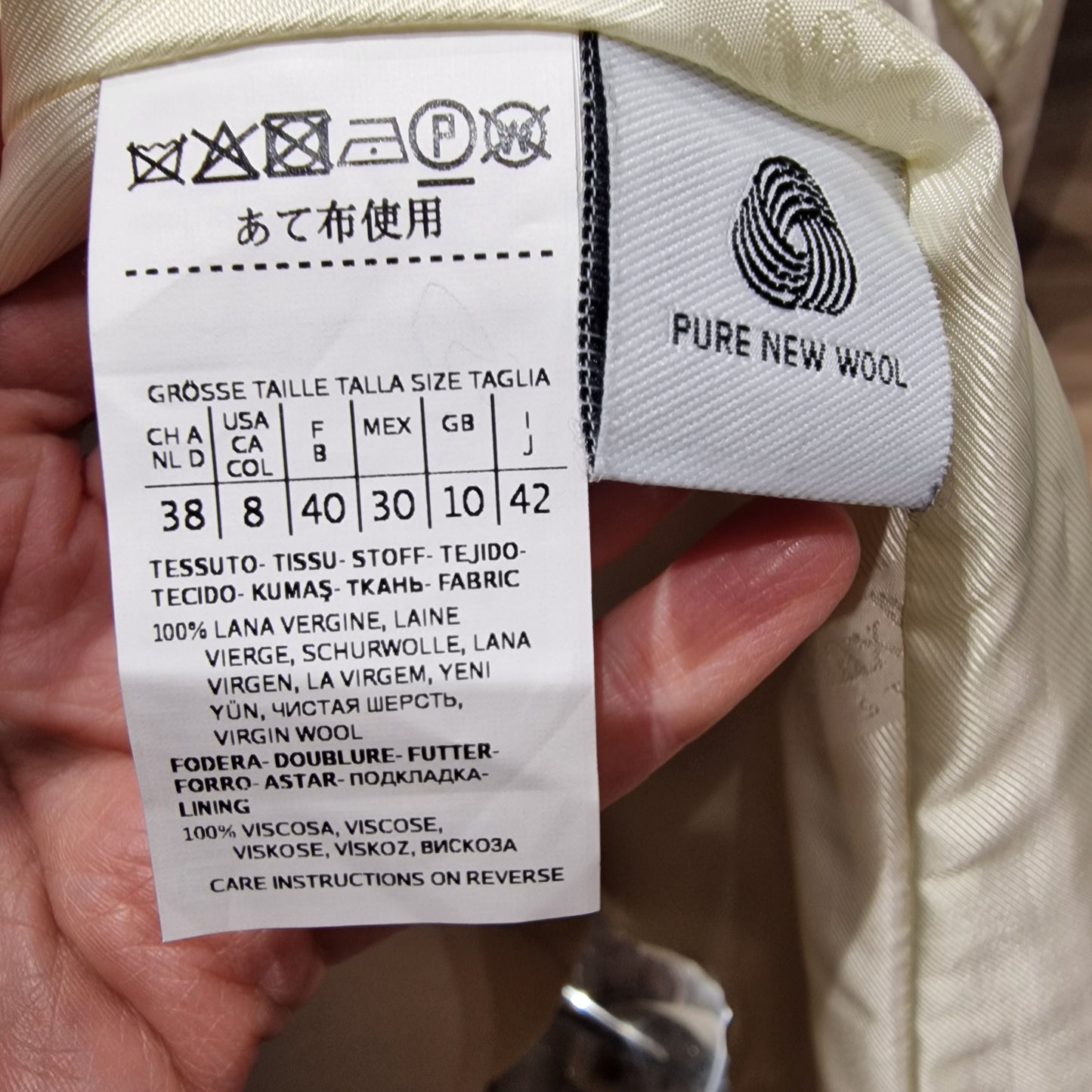 Max Mara Cream Wool Coat - 10