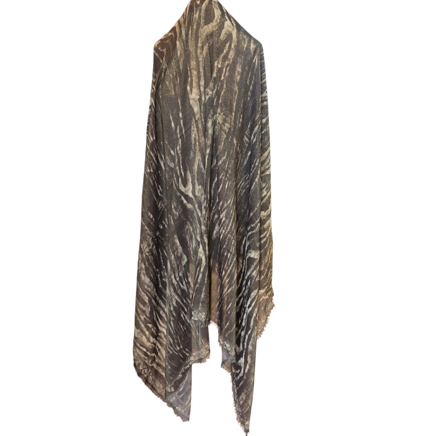 Roberto Cavalli Gold Animal Print Wrap