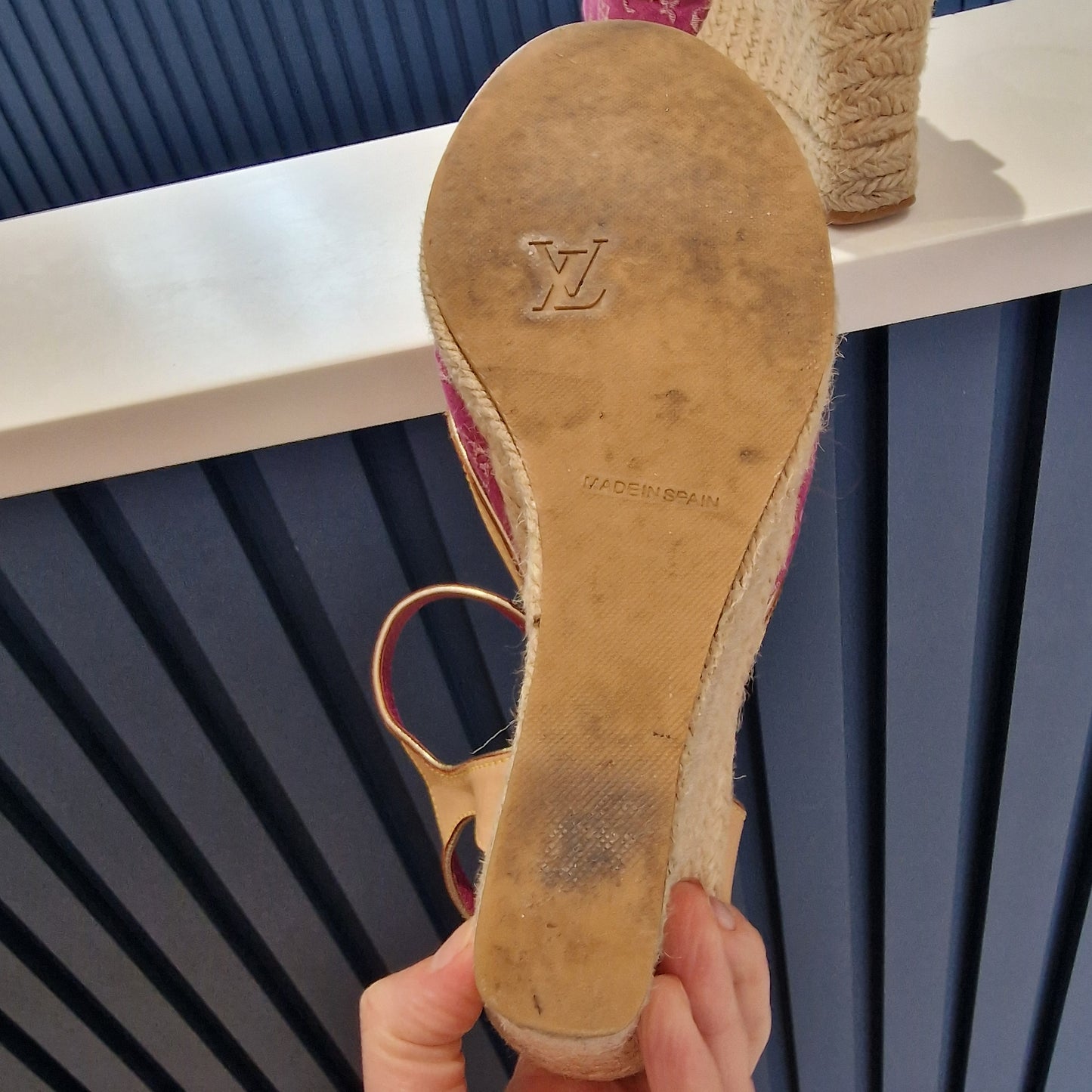 Louis Vuitton Cerise Wedge Espadrilles- UK 7/40
