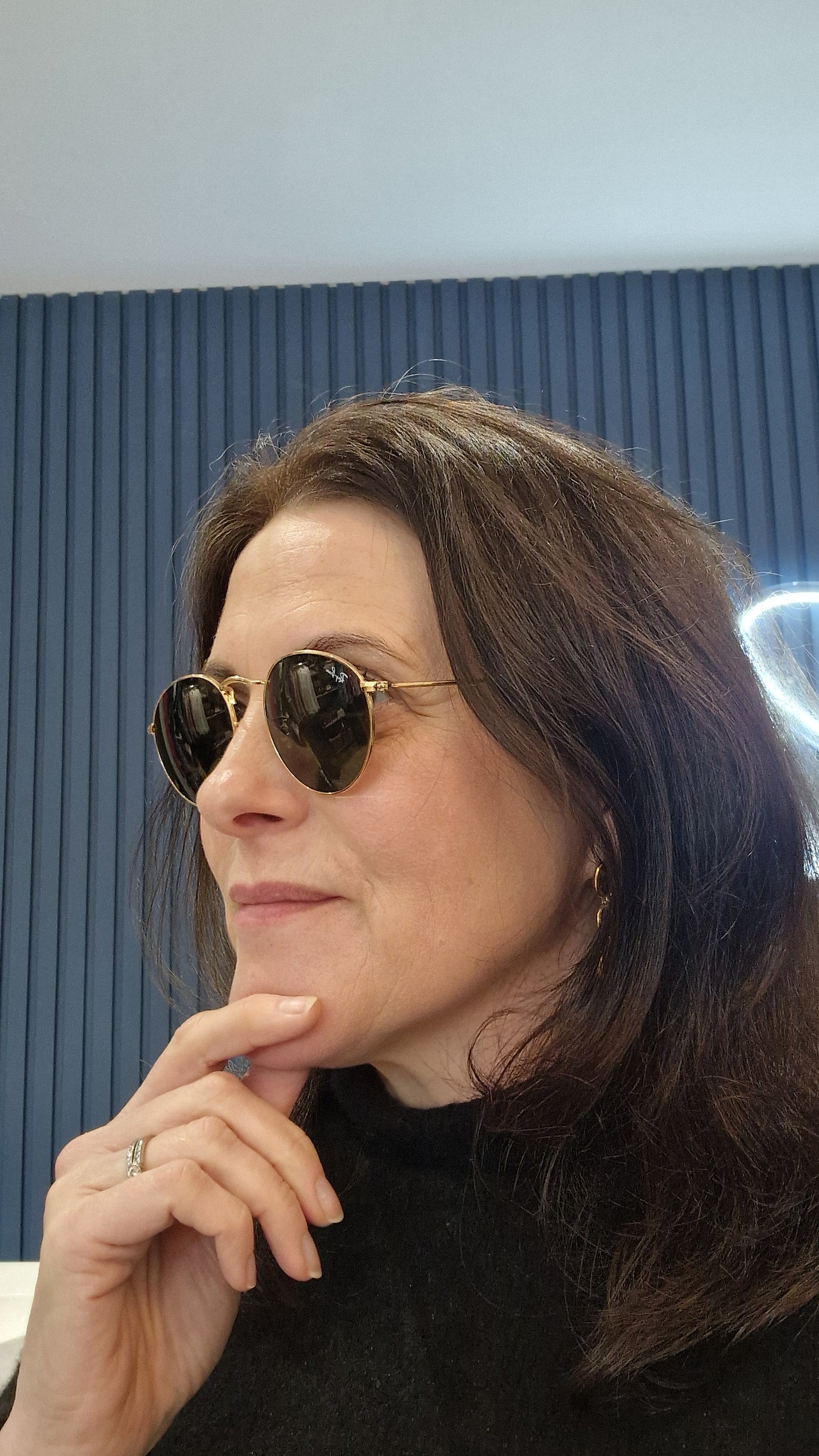 Ray Ban Round Gold Sunglasses