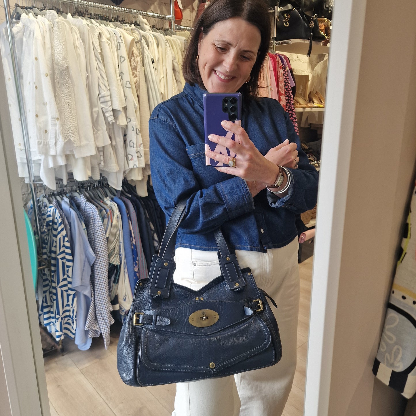 Mulberry Smithfield Navy Bag