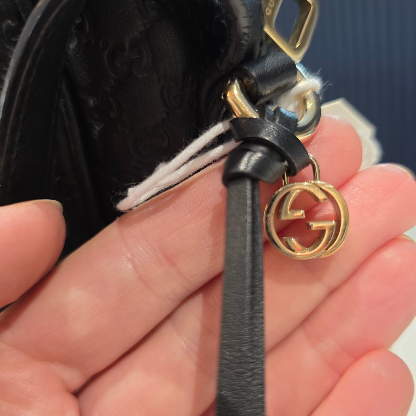 Gucci Bree Camera Bag Micro GG Guccissima - Black