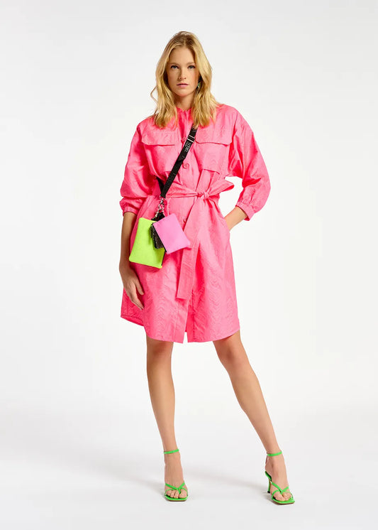 Essentiel Pink Jacquard 'Decay' Dress - 10/12 - NEW