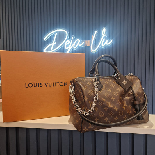 Louis Vuitton Speedy Soft 30 Dark Monogram, New