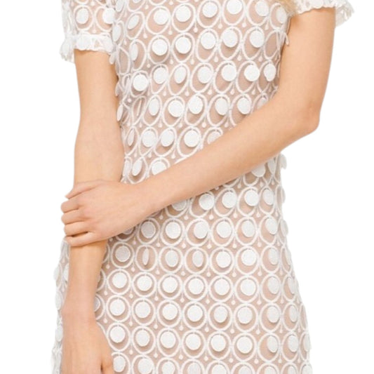 Michael Kors White Knee Length Disc Dress - 6