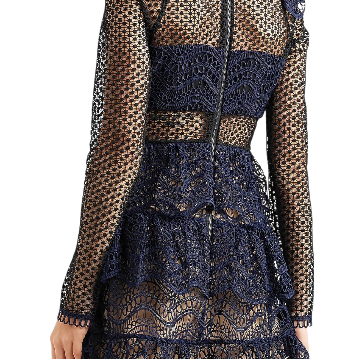 Self Portrait Tiered Lace Dress - 12