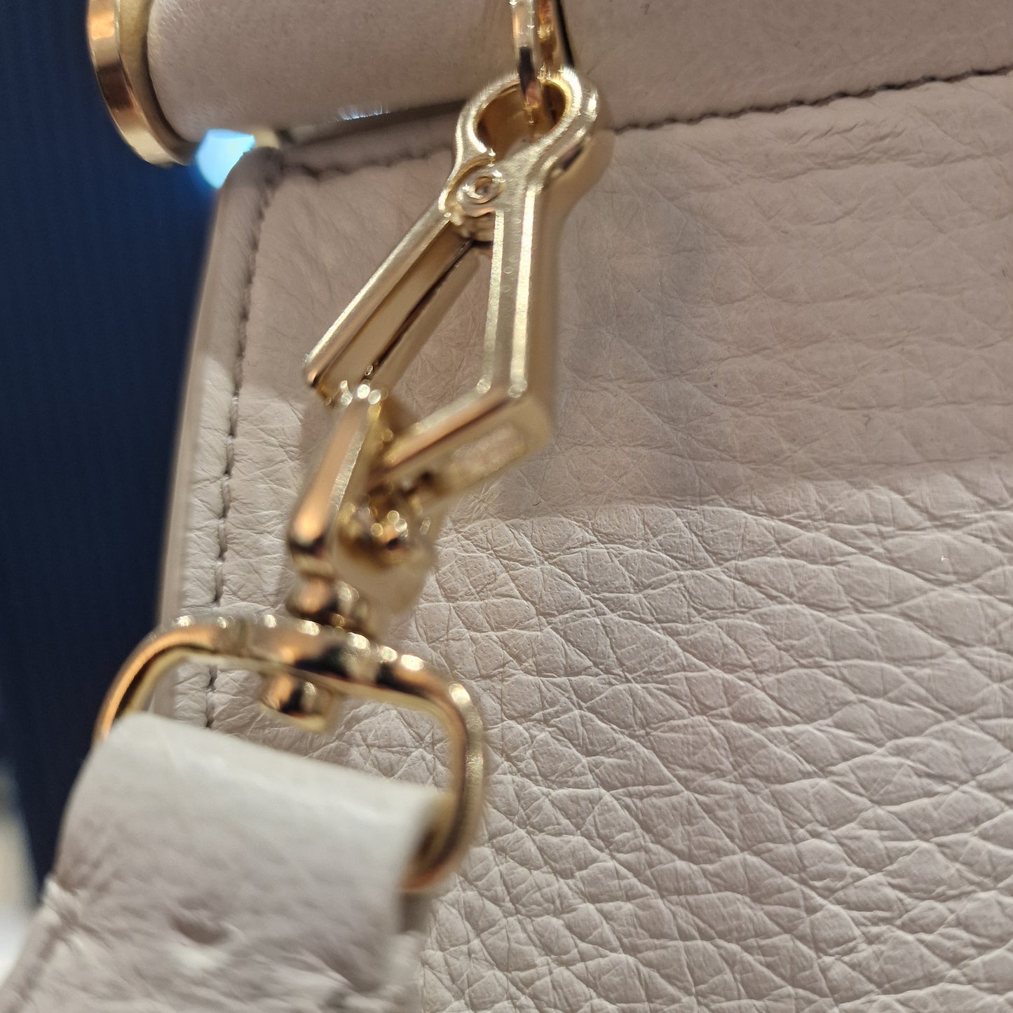 Max Mara Cream Leather Bag
