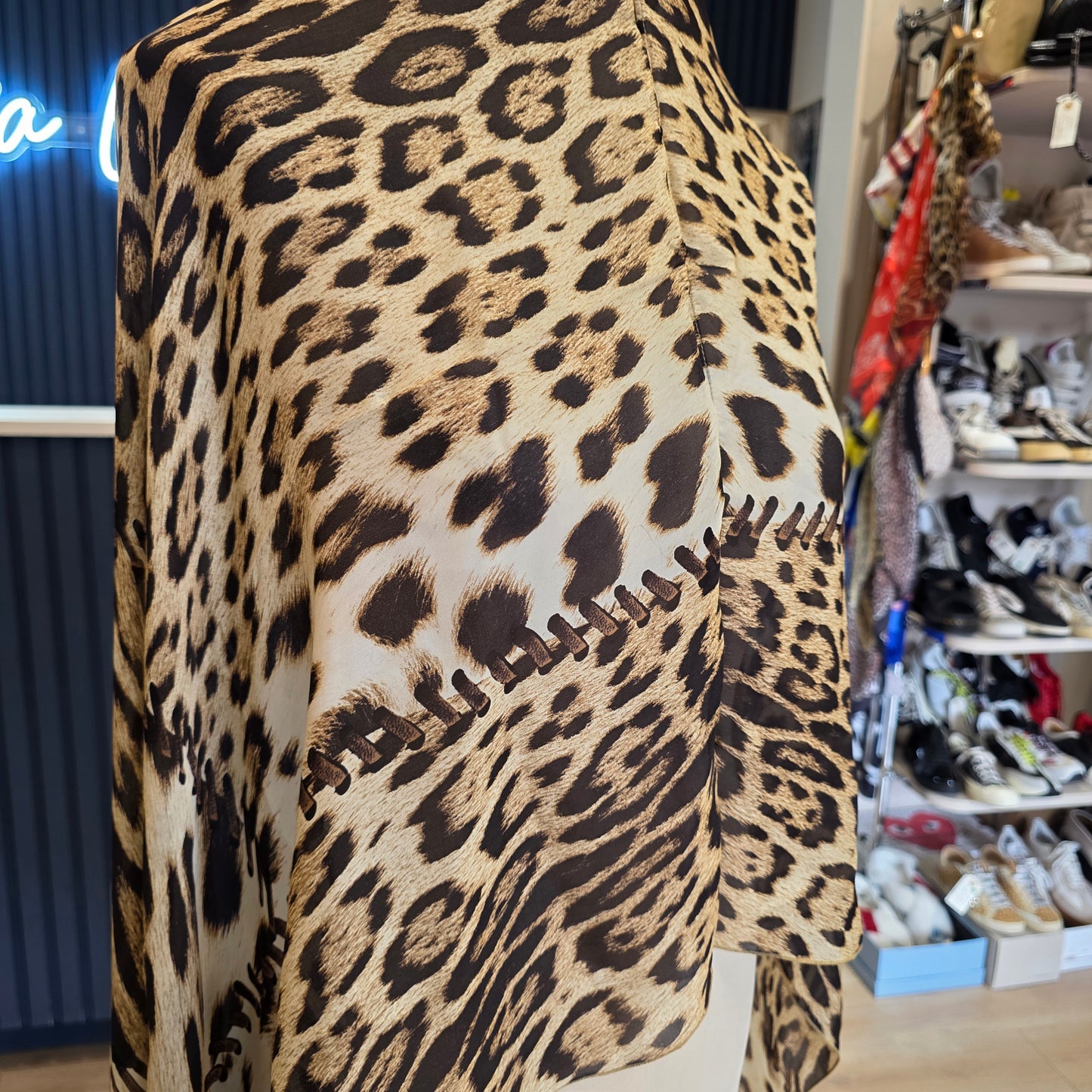 Roberto Cavalli Animal Print 💯 Silk Scarf